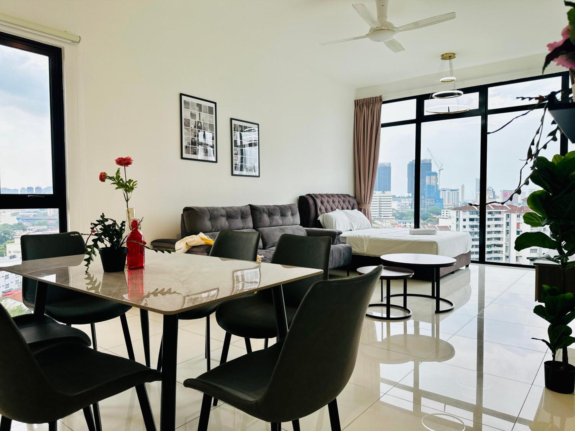 New Georgetown Instagramable 2Br Homestay For 10Pax 无敌美景两房民宿 Beacon Executive Suite Esterno foto