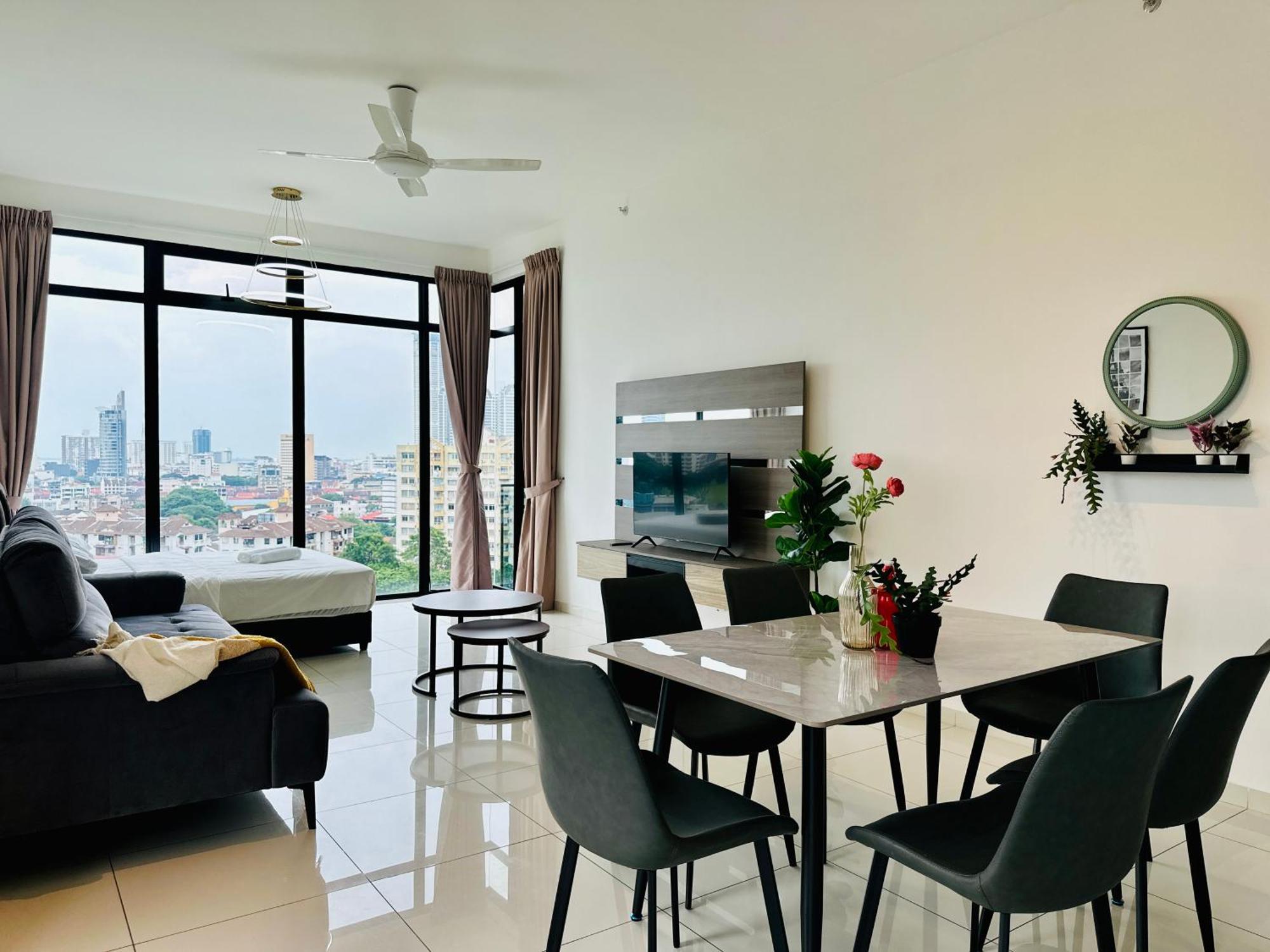 New Georgetown Instagramable 2Br Homestay For 10Pax 无敌美景两房民宿 Beacon Executive Suite Esterno foto