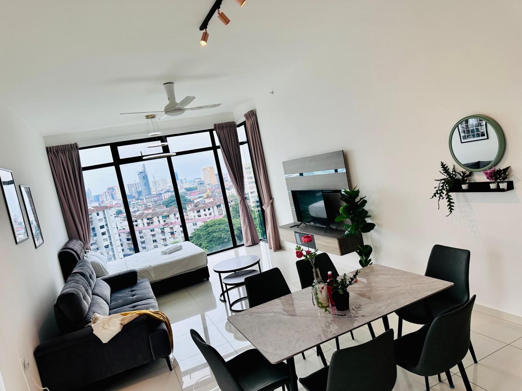 New Georgetown Instagramable 2Br Homestay For 10Pax 无敌美景两房民宿 Beacon Executive Suite Esterno foto